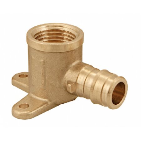 AMERICAN IMAGINATIONS 0.75 in. x 0.75 in. Cold Expansion Brass Wingback Elbow AI-35206